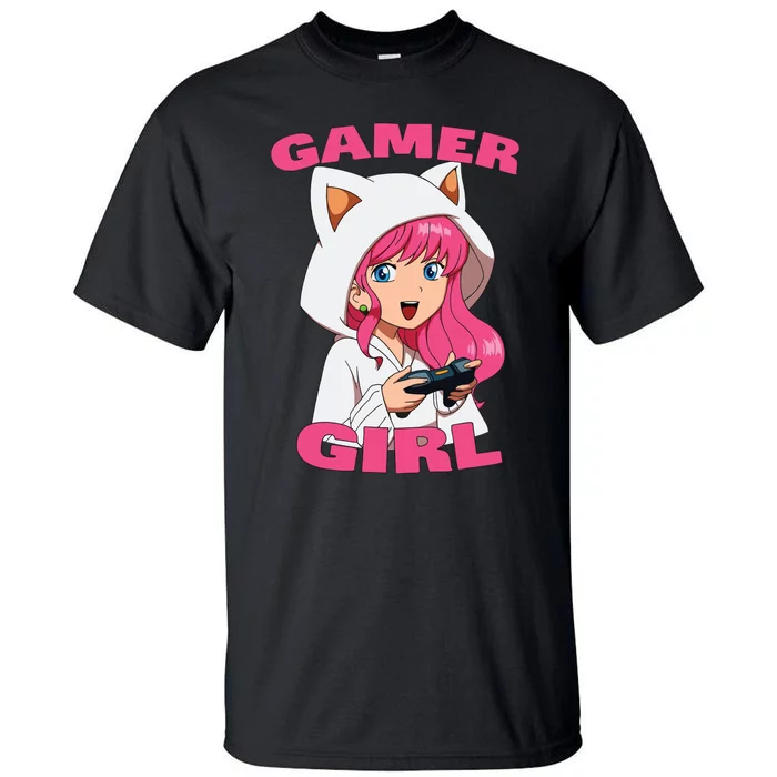 Video Games Gaming Gamer Girl Tall T-Shirt