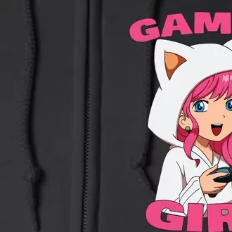 Video Games Gaming Gamer Girl Full Zip Hoodie