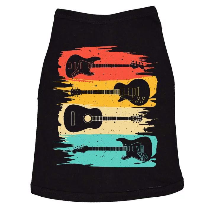 Vintage Guitar Gift For Men Women Music Band Guitarist Stuff Doggie Tank