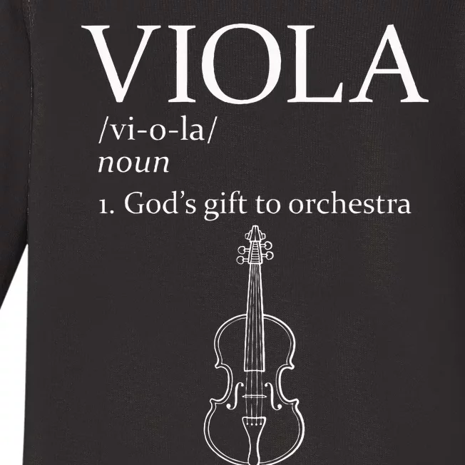 Viola GodS Gift For Orchestra Baby Long Sleeve Bodysuit