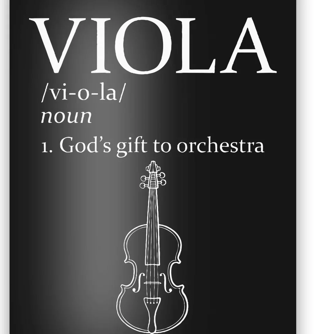 Viola GodS Gift For Orchestra Poster