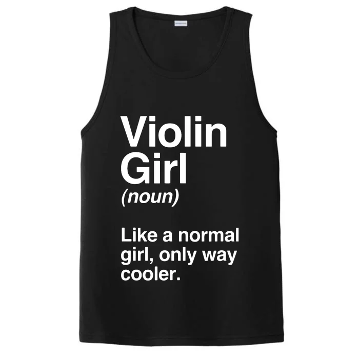 Violin Girl Gift Funny Violin Girl Definition Music Performance Tank