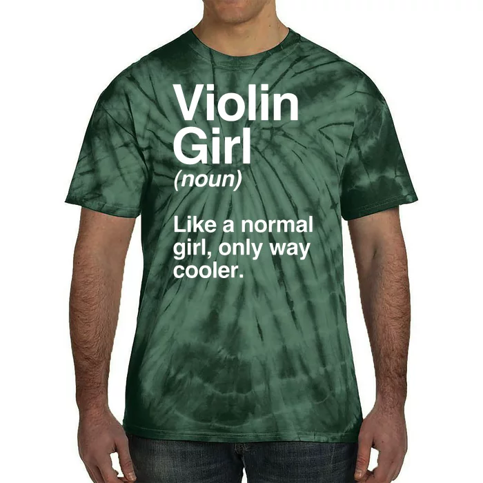 Violin Girl Gift Funny Violin Girl Definition Music Tie-Dye T-Shirt