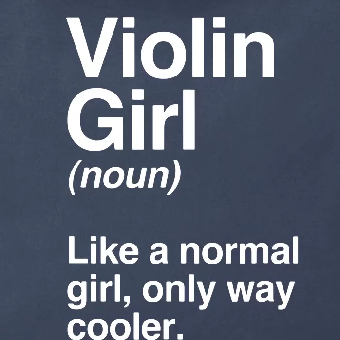 Violin Girl Gift Funny Violin Girl Definition Music Zip Tote Bag