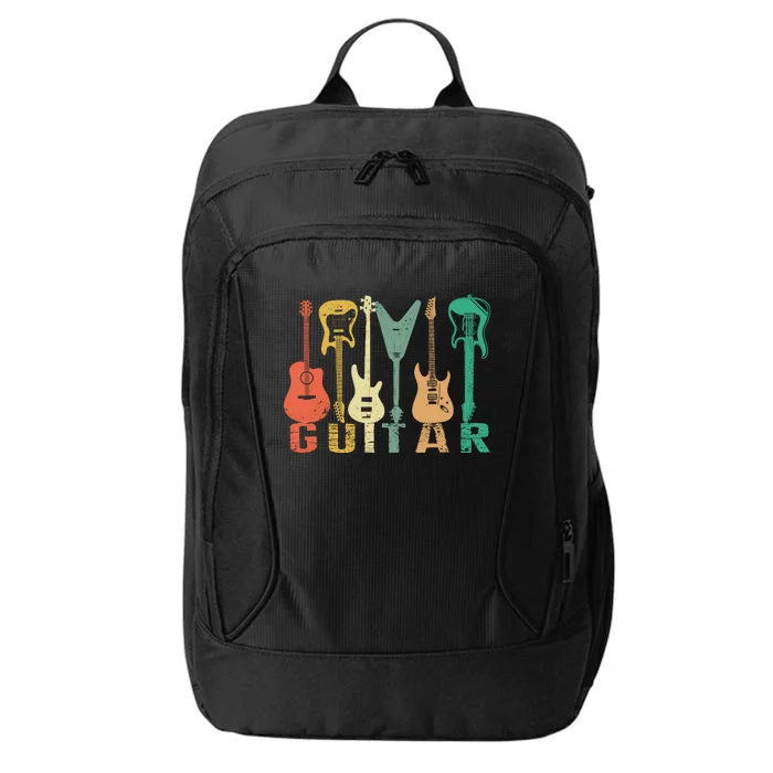 Vintage Guitar Gift For Music Band Guitarist Stuff City Backpack