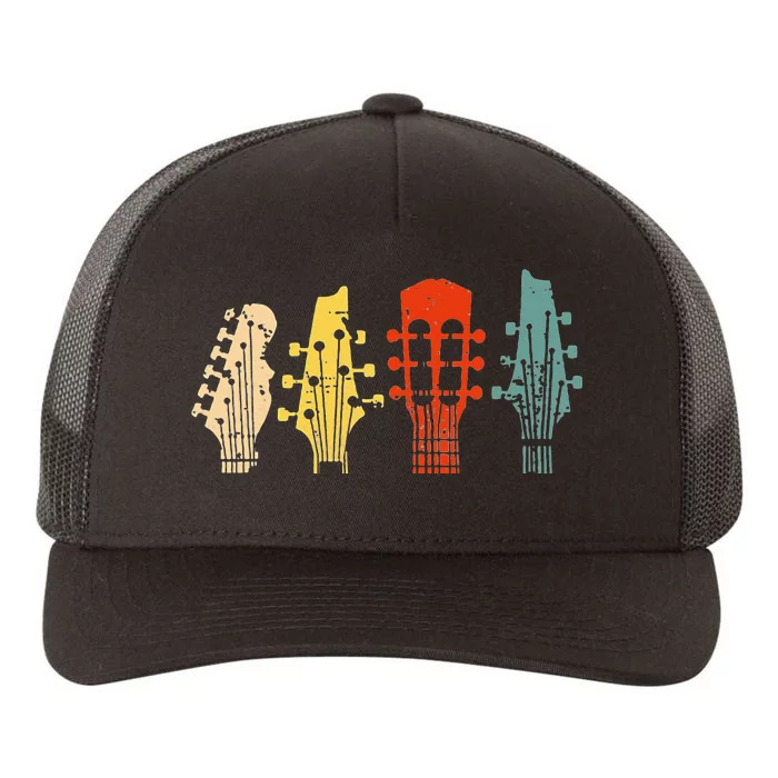 Vintage Guitar Gift For Women Music Band Guitarist Stuff Yupoong Adult 5-Panel Trucker Hat