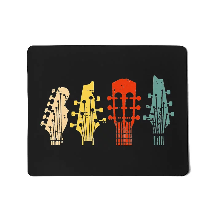 Vintage Guitar Gift For Women Music Band Guitarist Stuff Mousepad