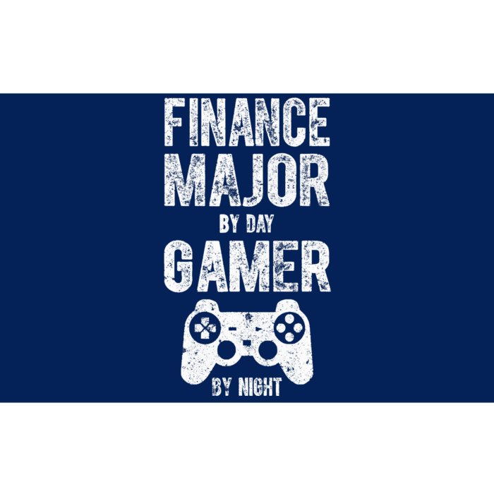 Video Gamer Gift Finance Major By Day Gamer By Night Bumper Sticker