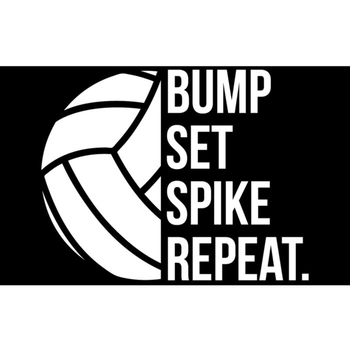 Volleyball Great Gift Hooded Funny Gift Bump Set Spike Repeat Bumper Sticker