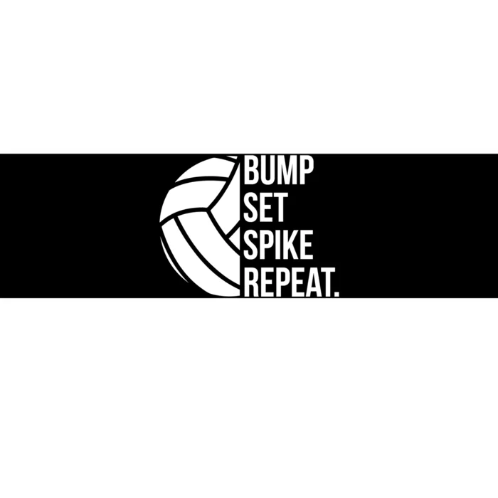 Volleyball Great Gift Hooded Funny Gift Bump Set Spike Repeat Bumper Sticker