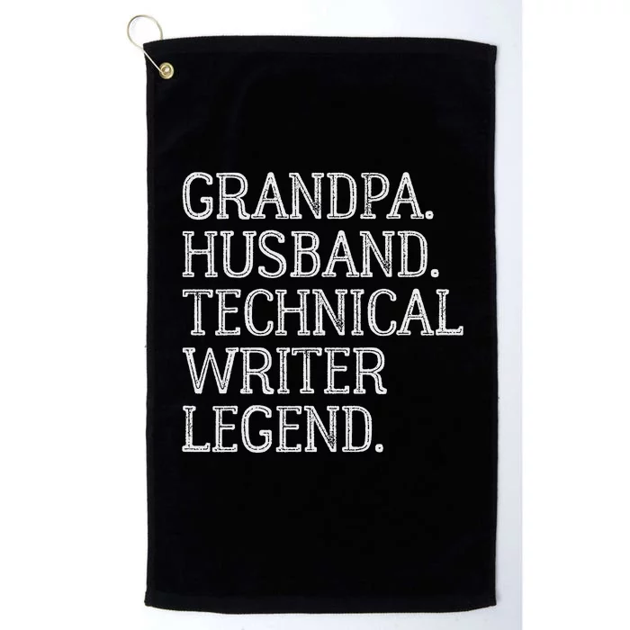 Vintage Grandpa Husband Technical Writer Legend Platinum Collection Golf Towel