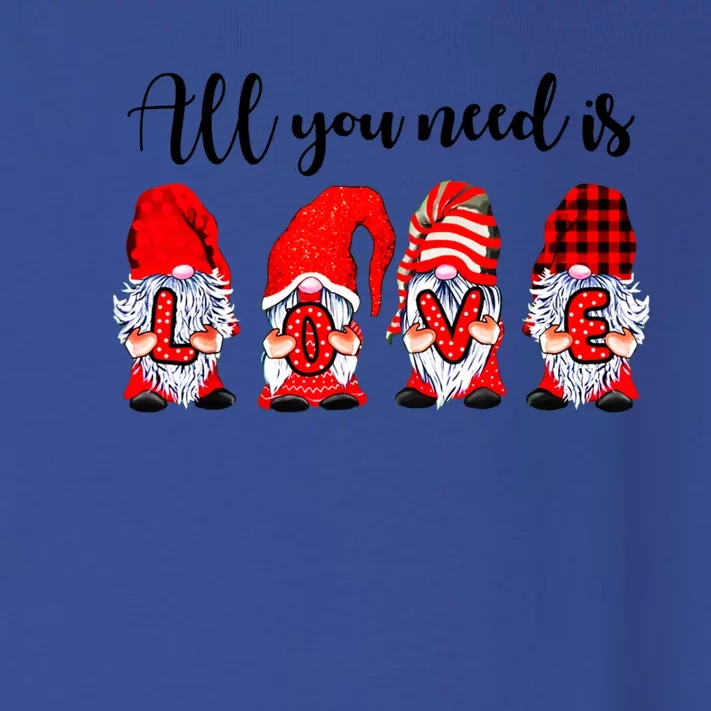 Valentine Gnomes Holding Hearts Valentine's Day Gnome Love Gift Toddler Long Sleeve Shirt