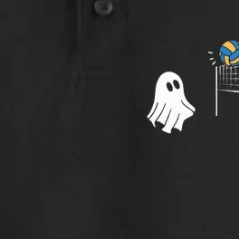 Volleyball Ghost Halloween Volleyball Sport Lover Dry Zone Grid Performance Polo