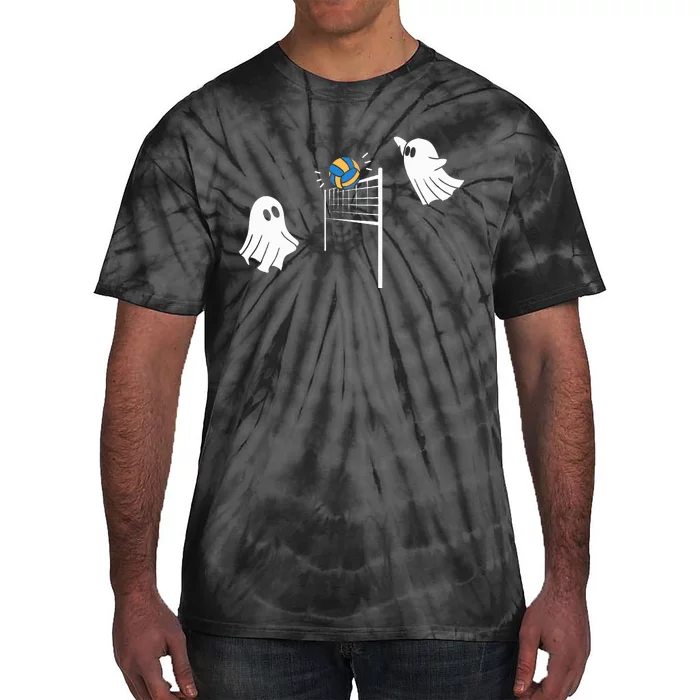 Volleyball Ghost Halloween Volleyball Sport Lover Tie-Dye T-Shirt