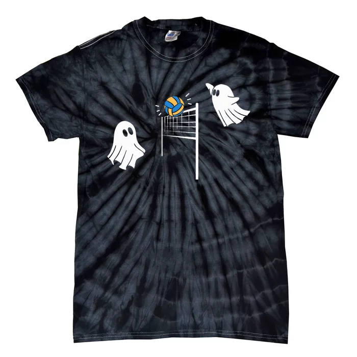 Volleyball Ghost Halloween Volleyball Sport Lover Tie-Dye T-Shirt