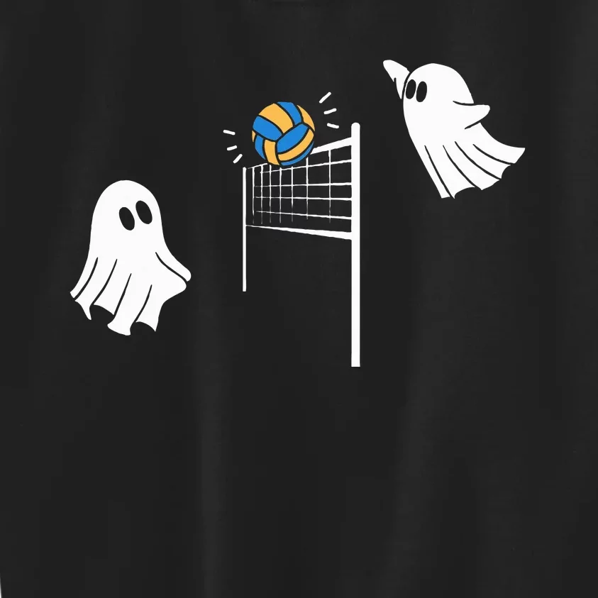 Volleyball Ghost Halloween Volleyball Sport Lover Kids Sweatshirt