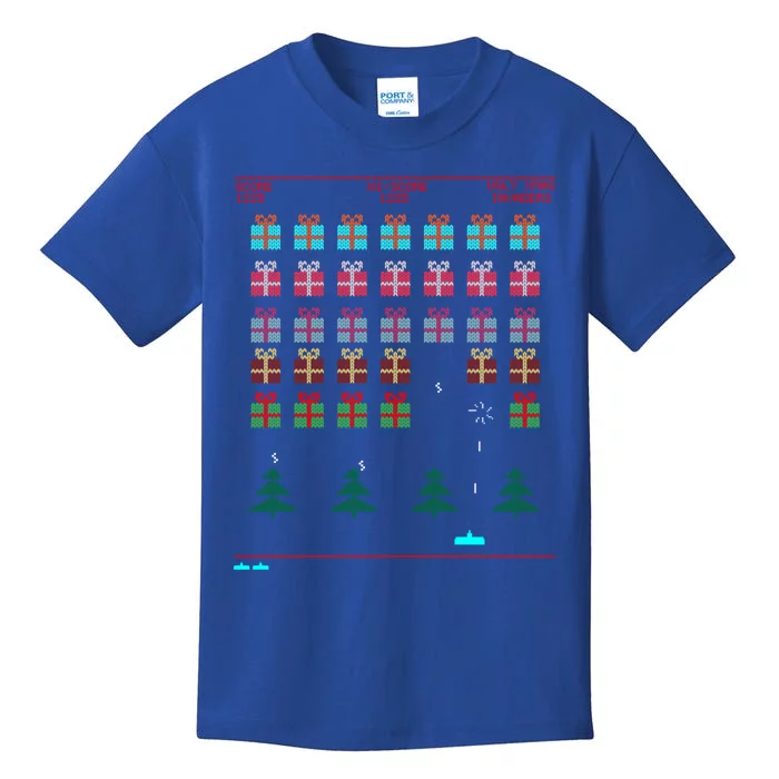 Video Game Inspired Ugly Christmas Cute Gift Kids T-Shirt