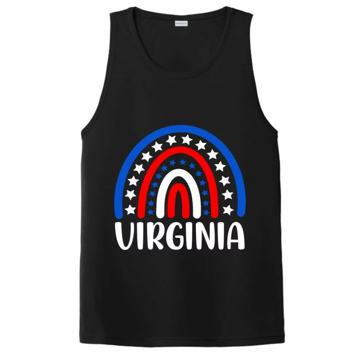 Virginia Gift I Love Virginia Usa Funny Gift Performance Tank