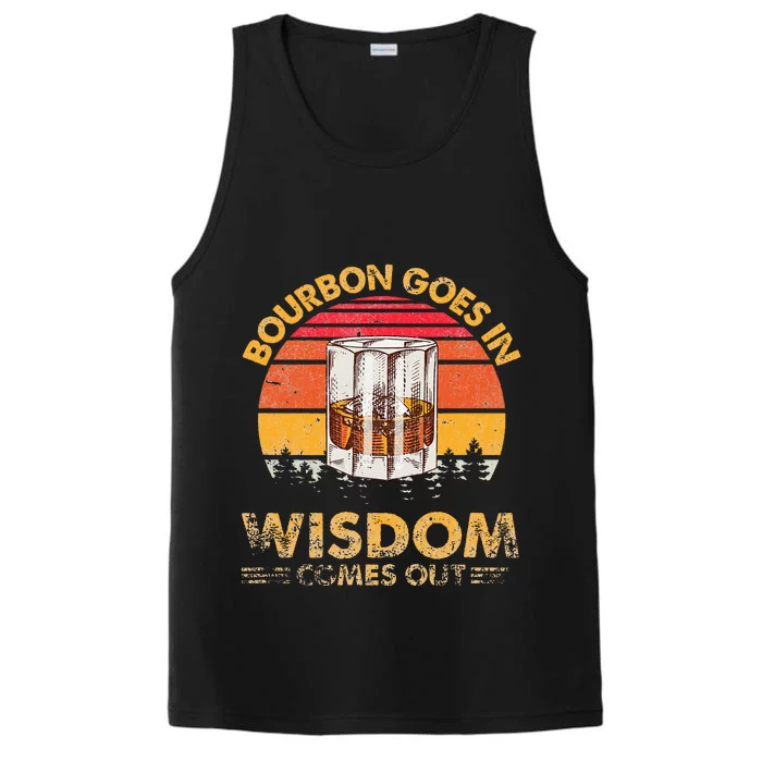 Vintage Goes In Wisdom Comes Out Bourbon Performance Tank