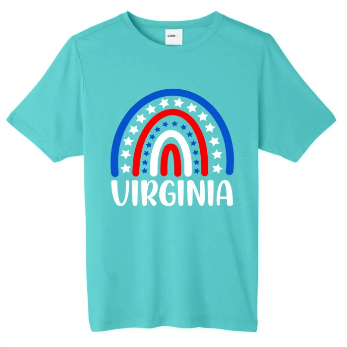 Virginia Gift I Love Virginia Usa Gift ChromaSoft Performance T-Shirt