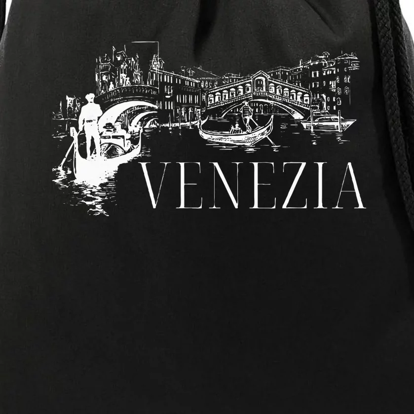 Venice Gondola Italy Venezia Drawstring Bag