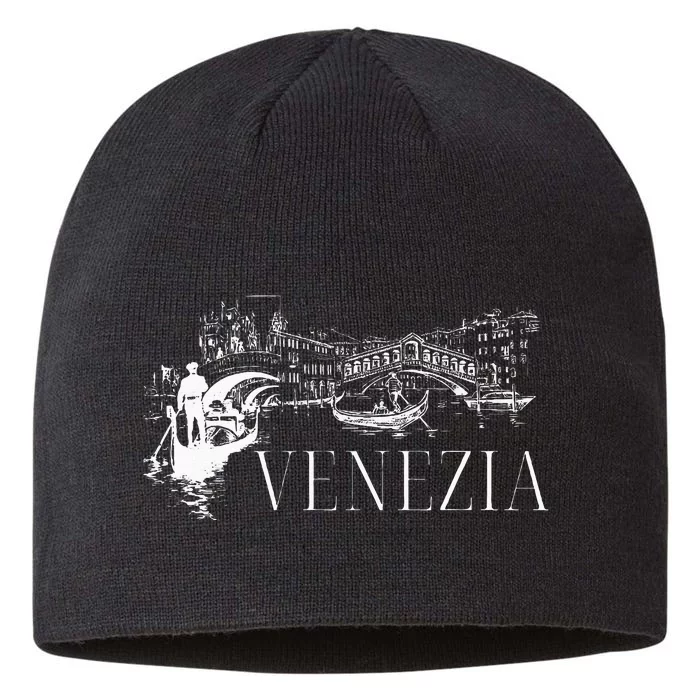 Venice Gondola Italy Venezia 8 1/2in Sustainable Knit Beanie