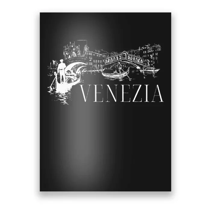 Venice Gondola Italy Venezia Poster