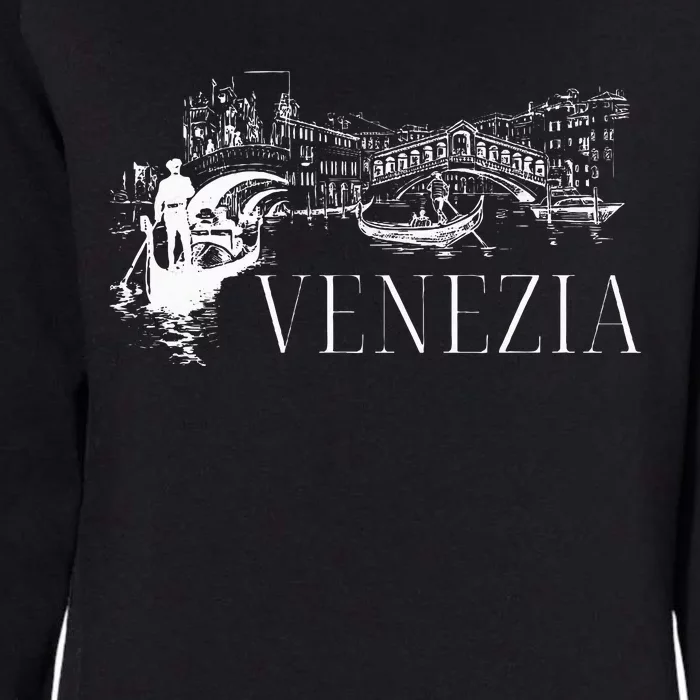 Venice Gondola Italy Venezia Womens California Wash Sweatshirt