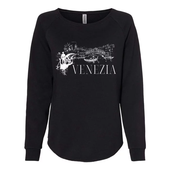 Venice Gondola Italy Venezia Womens California Wash Sweatshirt