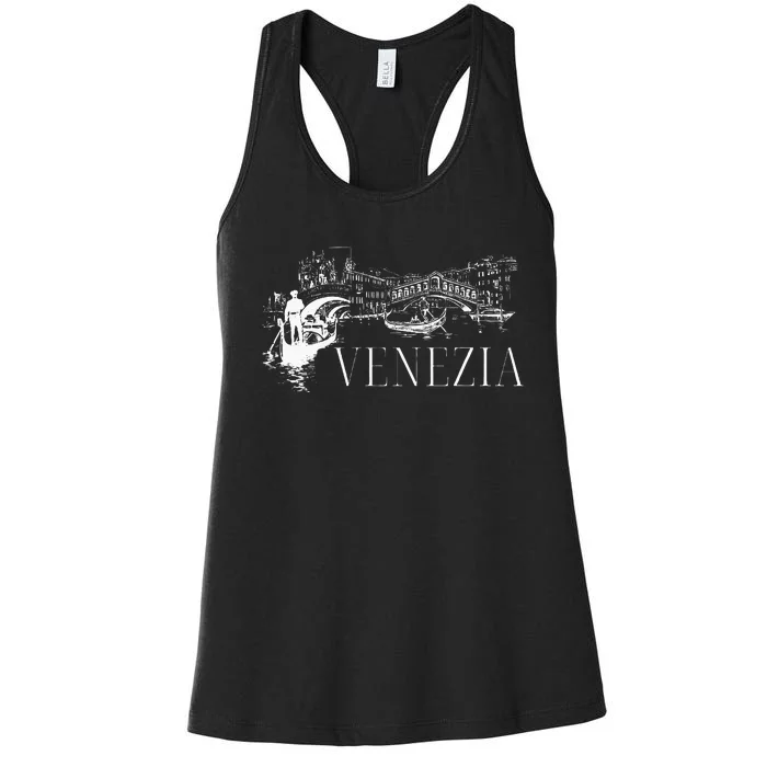 Venice Gondola Italy Venezia Women's Racerback Tank