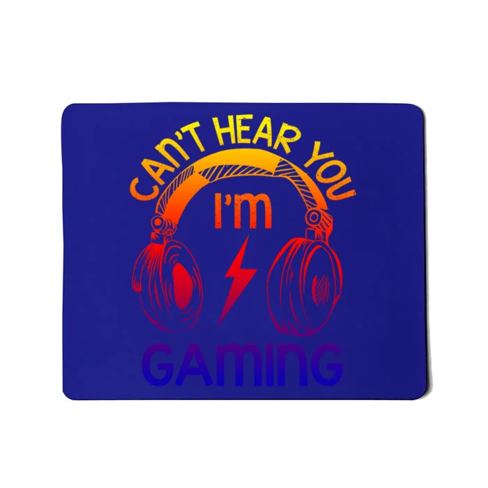 Vintage Gamer Idea Can't Hear You I'm Gaming Cool Gift Mousepad