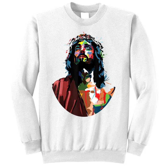 Vintage Got King Jesus Christ Sweet Face Image Sweatshirt