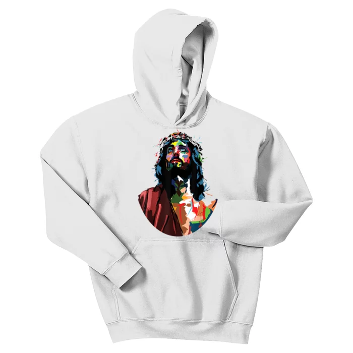 Vintage Got King Jesus Christ Sweet Face Image Kids Hoodie