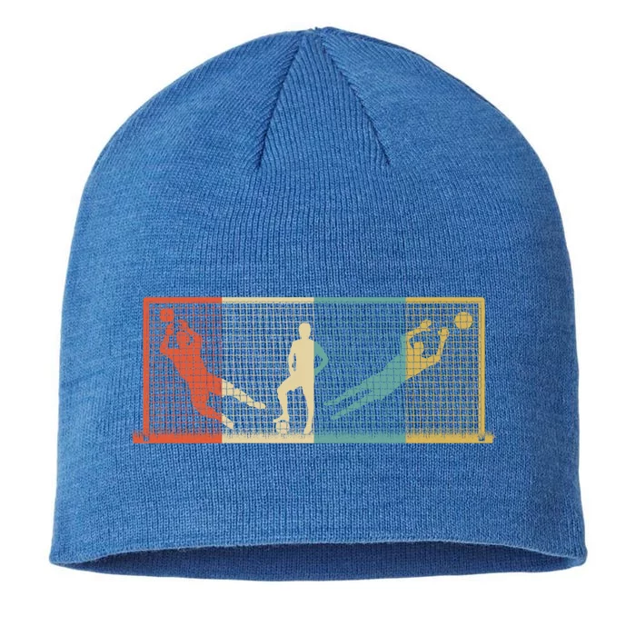 Vintage Goal Keeper Gift Soccer Goalie Gift Funny Gift 8 1/2in Sustainable Knit Beanie