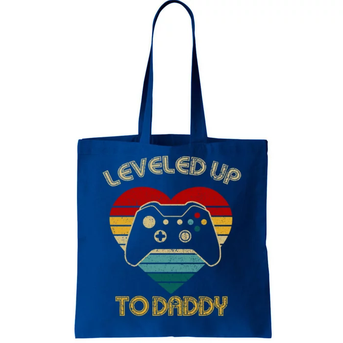 Vintage Gamer Leveled Up To Daddy Cool Gift Gaming Lovers Gift Tote Bag