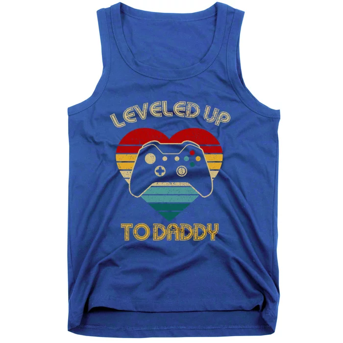 Vintage Gamer Leveled Up To Daddy Cool Gift Gaming Lovers Gift Tank Top