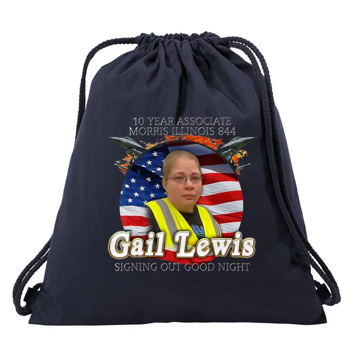 Viral Gail Lewis Drawstring Bag