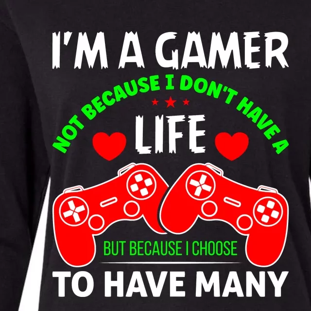 Video Game Lover Gaming T Womens Cotton Relaxed Long Sleeve T-Shirt