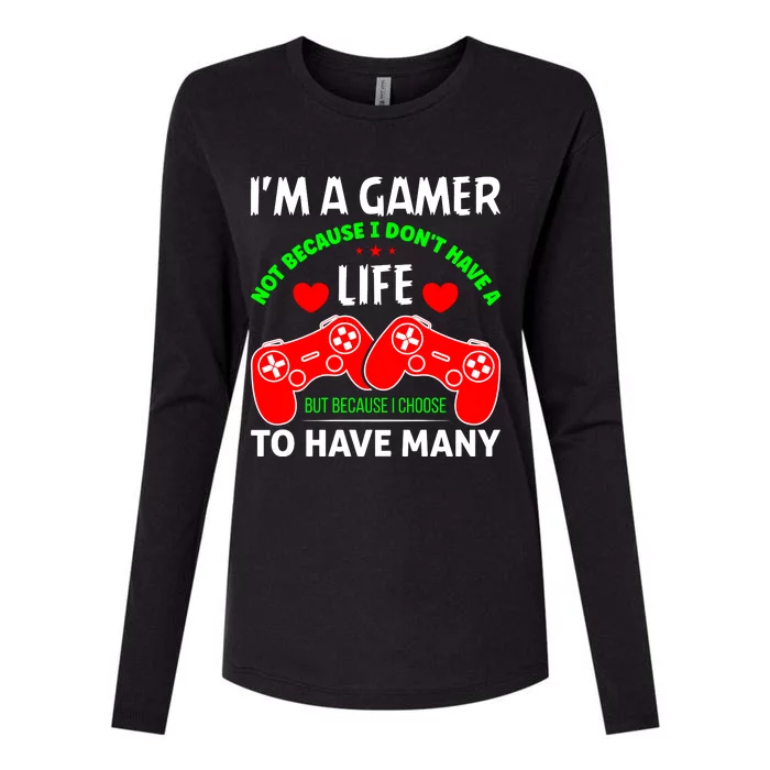 Video Game Lover Gaming T Womens Cotton Relaxed Long Sleeve T-Shirt