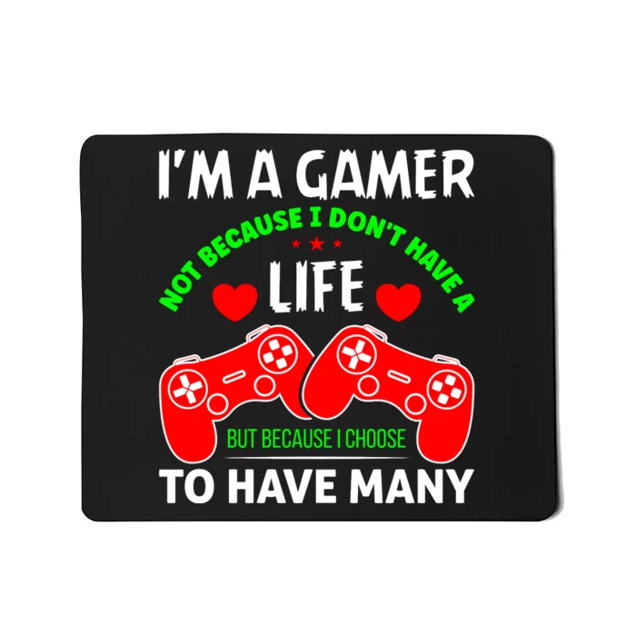 Video Game Lover Gaming T Mousepad