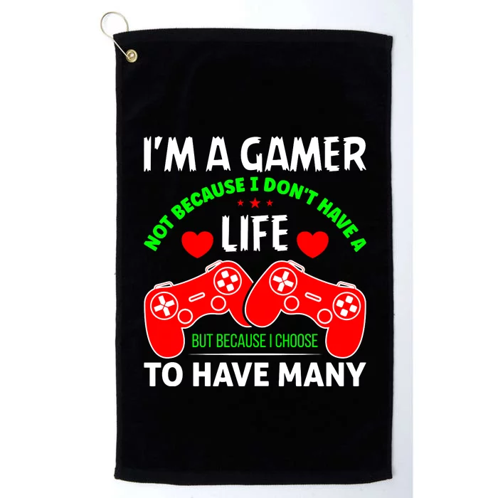 Video Game Lover Gaming T Platinum Collection Golf Towel