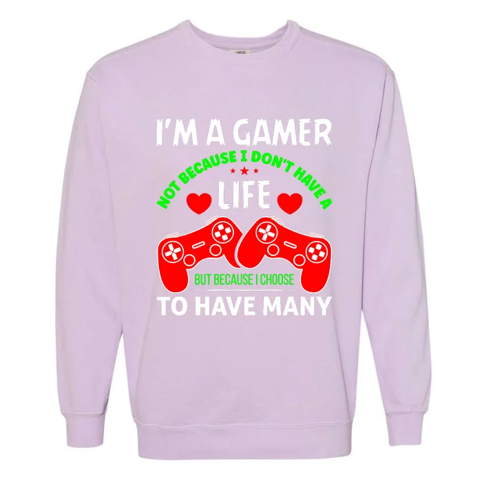 Video Game Lover Gaming T Garment-Dyed Sweatshirt