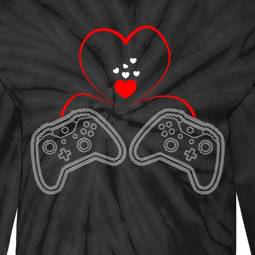 Video Game Lover Gaming T Tie-Dye Long Sleeve Shirt