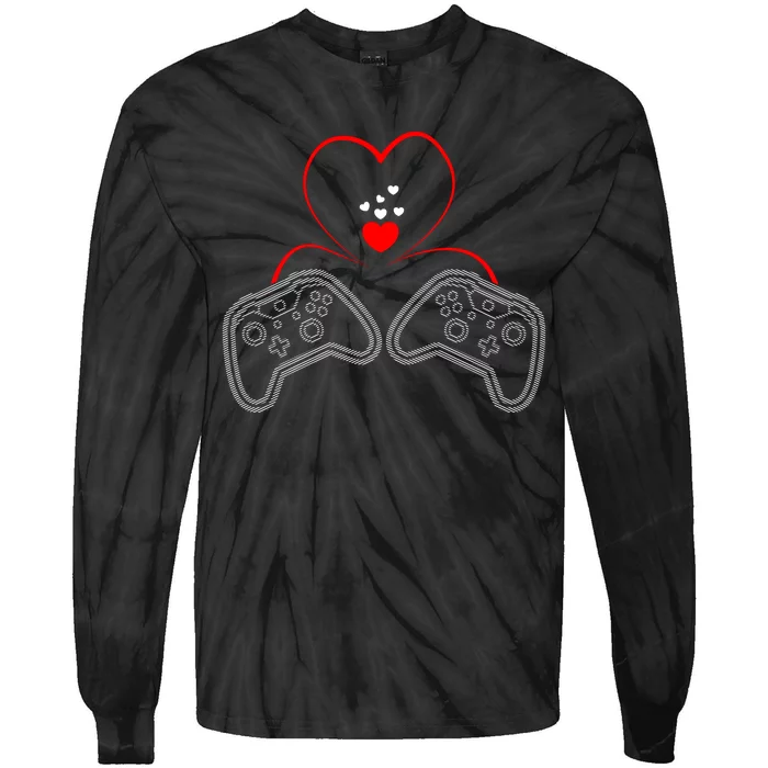 Video Game Lover Gaming T Tie-Dye Long Sleeve Shirt