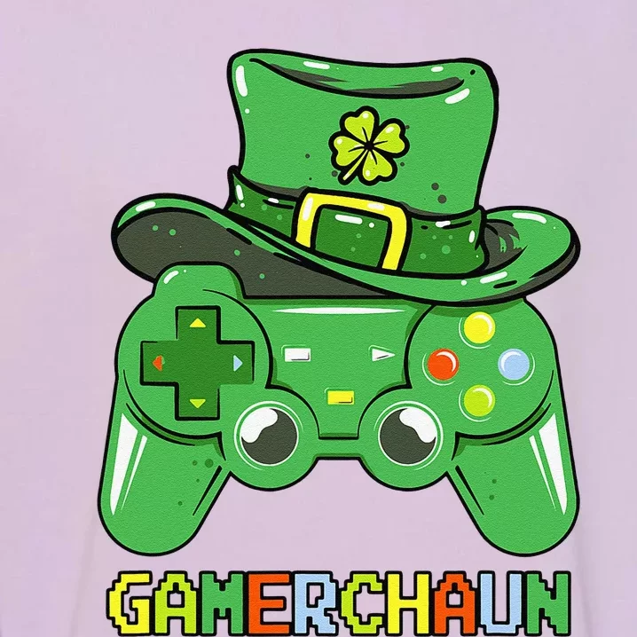 Video Game Leprechaun St Patricks Day Gamer S Gaming Garment-Dyed Sweatshirt