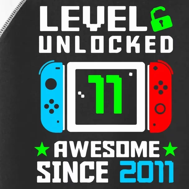 Video Game Level 11 Unlocked 11th Birthday Toddler Fine Jersey T-Shirt