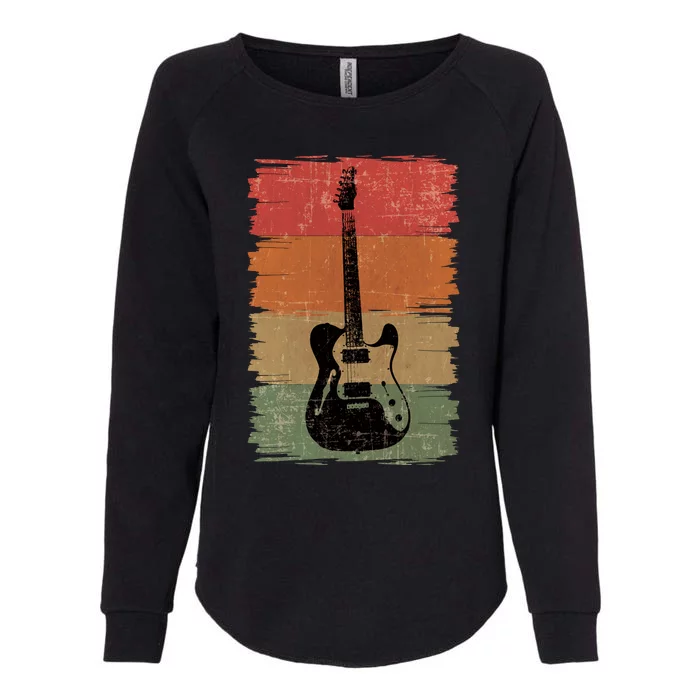 Vintage Guitar Lover Guitar Player Guitarist Gifts Womens California Wash Sweatshirt