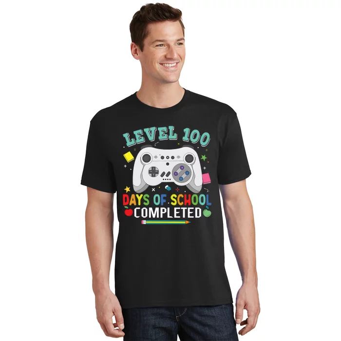 Video Game Level 100 Days Of School Completed T-Shirt