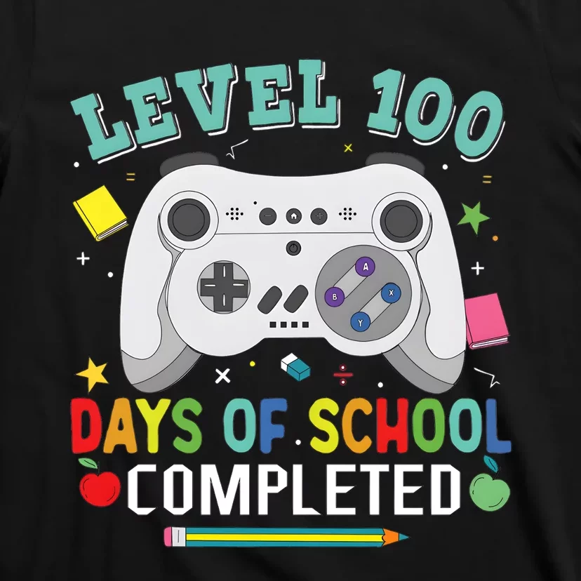 Video Game Level 100 Days Of School Completed T-Shirt