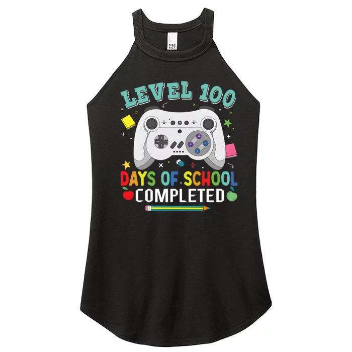 Video Game Level 100 Days Of School Completed Women’s Perfect Tri Rocker Tank